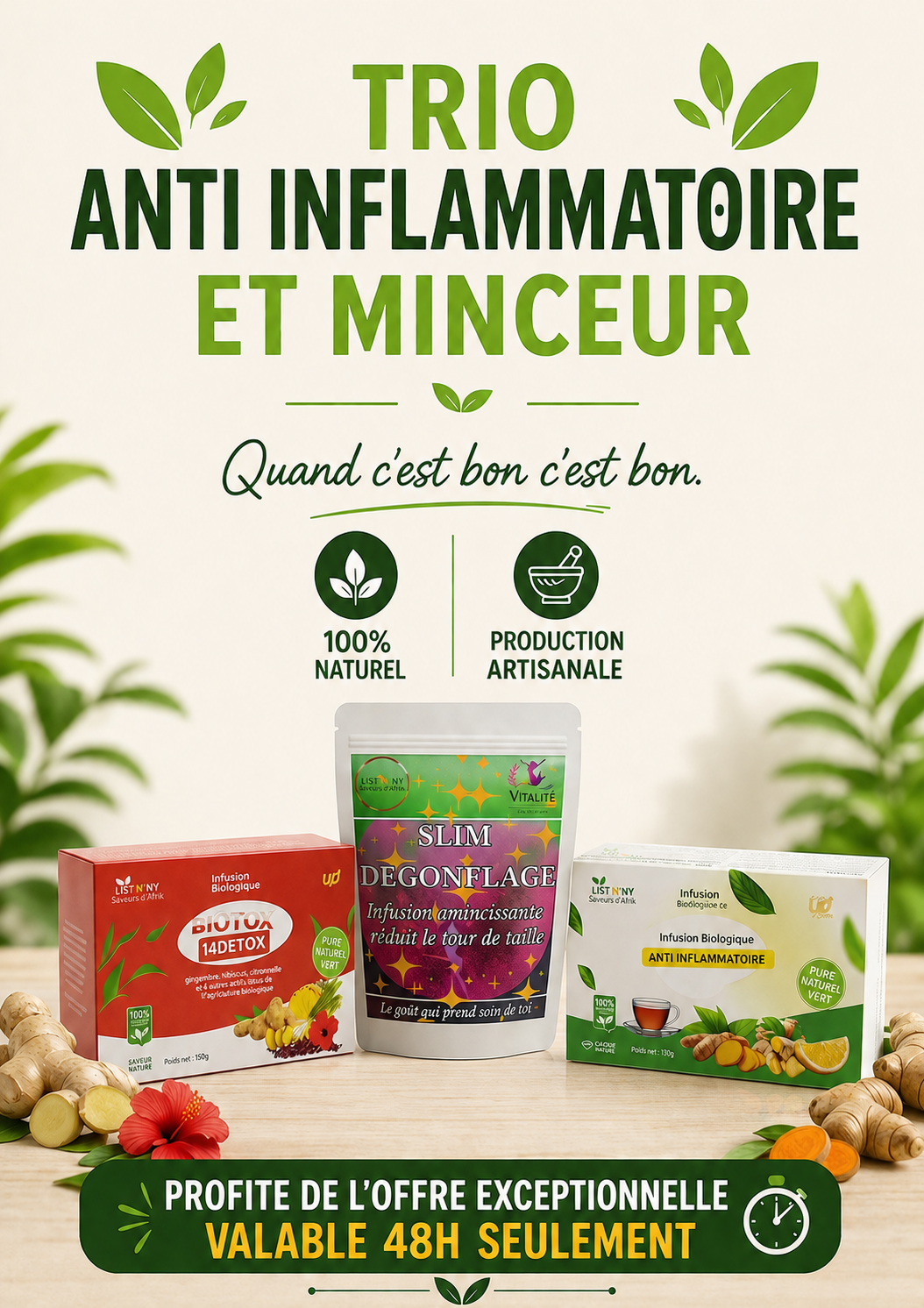 TRIO EXCEPTIONNEL BIOTOX - ANTI INFLAMMATOIRE ET MINCEUR
